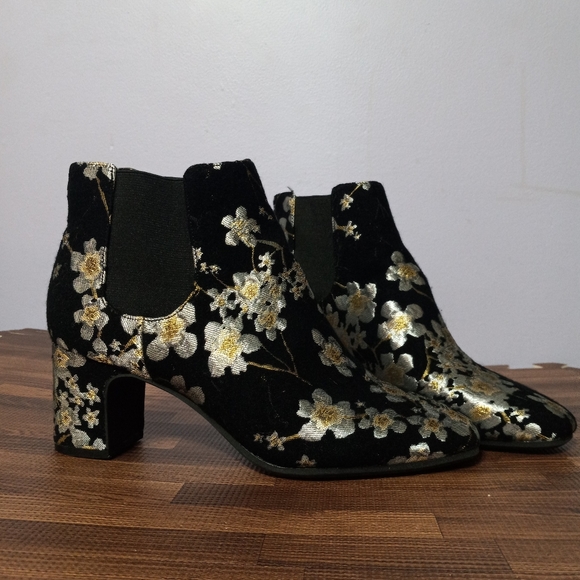 Anne Klein Shoes - Floral Anne Klein Heeled Boots